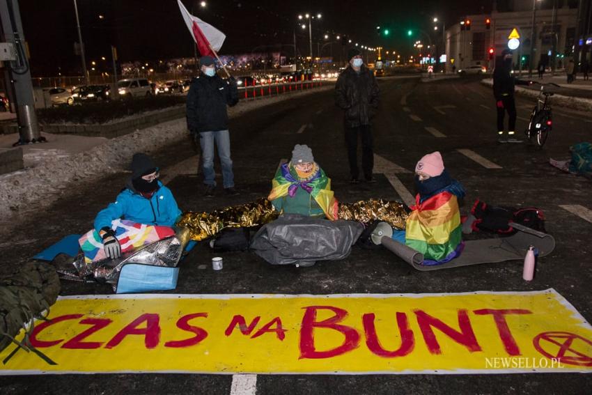 Redukujcie emisje, nie Prawa Człowieka - blokada w Poznaniu