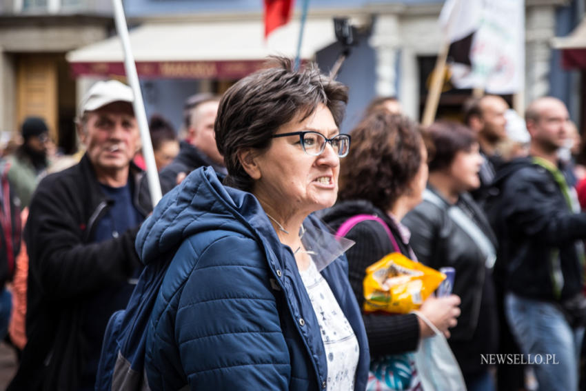 Manifestacja antycovidowców w Gdańsku