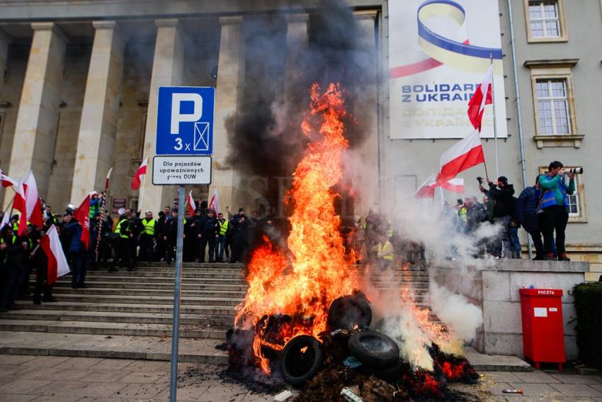 Protest rolników we Wrocławiu