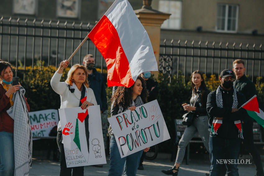 Wolna Palestyna - manifestacja we Wrocławiu