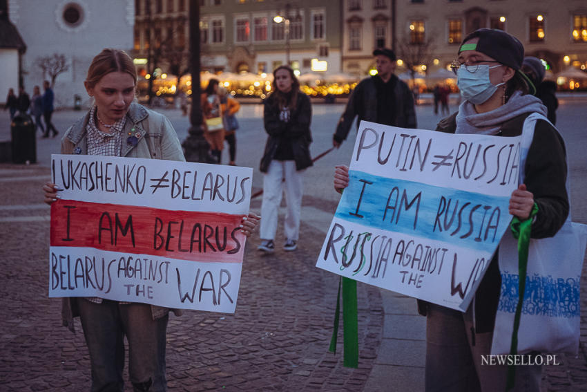 No War In My Name - demonstracja antywojenna w Krakowie