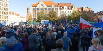 My zostajemy w Europie - demonstracja we Wrocławiu