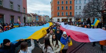 Rocznica inwazji Rosji na Ukrainie - Wrocław upamiętnia