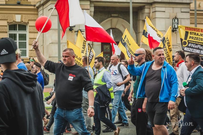 Strajk przedsiębiorców w Warszawie