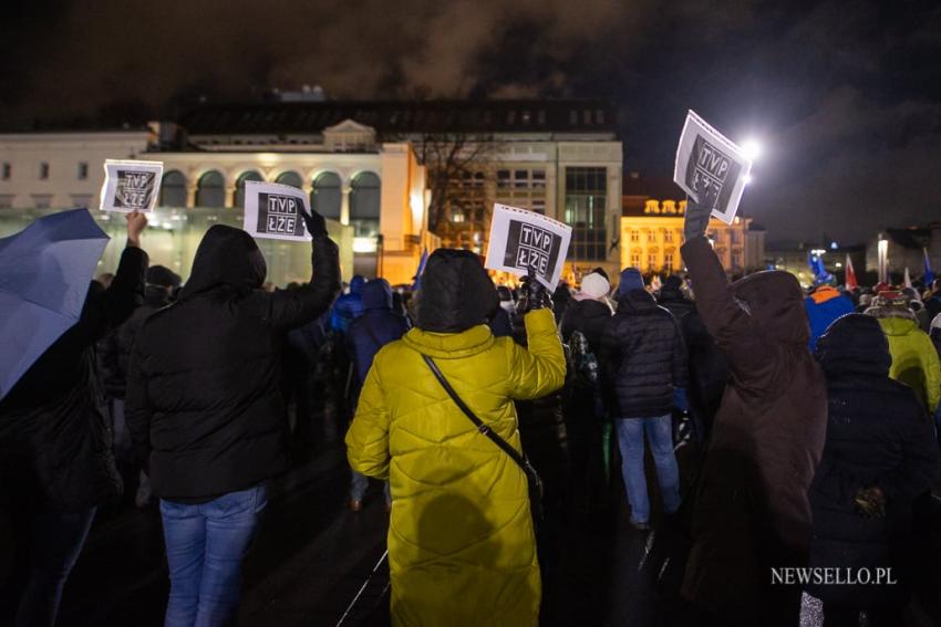 Wolne media - protest we Wrocławiu