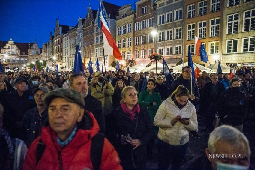My zostajemy w Europie - demonstracja w Gdańsku