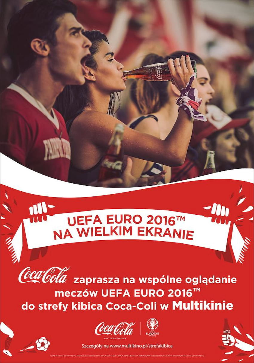 Euro 2016: Strefy kibica Coca-Cola w Multikinie