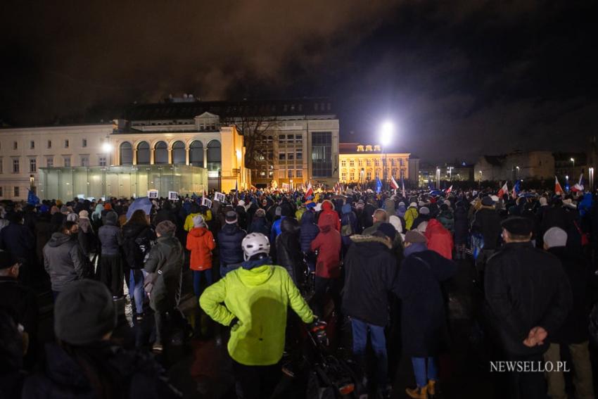 Wolne media - protest we Wrocławiu