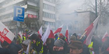 Starcia rolników z policją w Warszawie