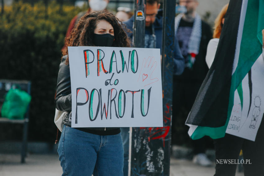 Wolna Palestyna - manifestacja we Wrocławiu