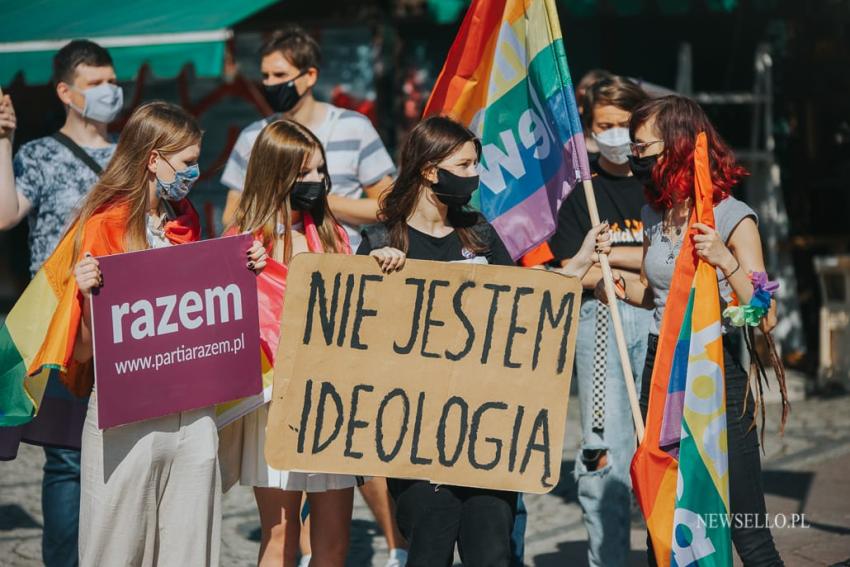 Stop przemocy wobec osób LGBTQIA+ - manifestacja we Wrocławiu